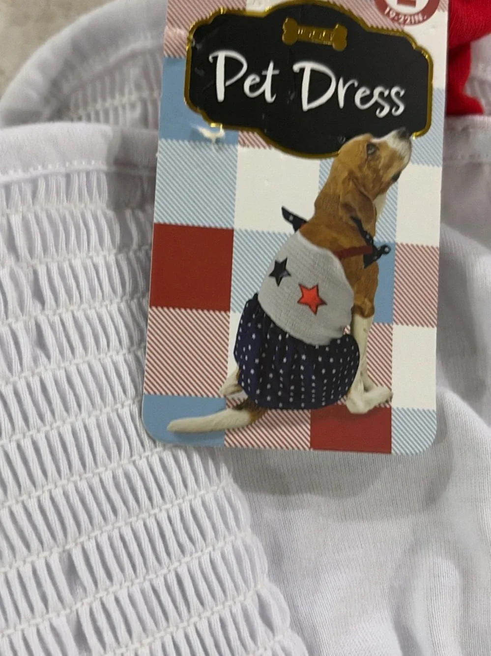 A doggies perfect outfit! Red White & Blue Star dress